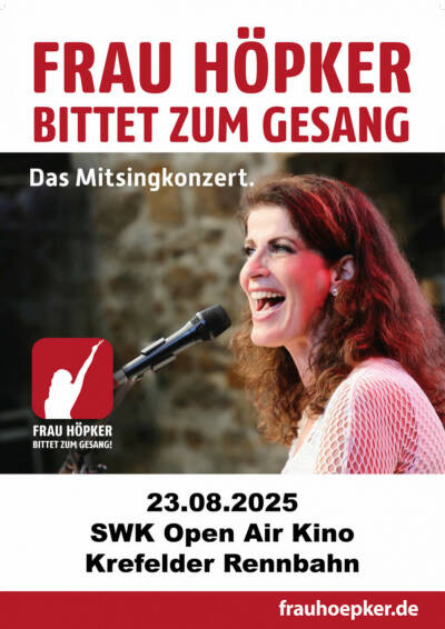 Filmplakat Frau Höpker bittet zum Gesang! OPEN AIR! Premiere!